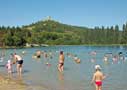 Swimming in Puivert Lake